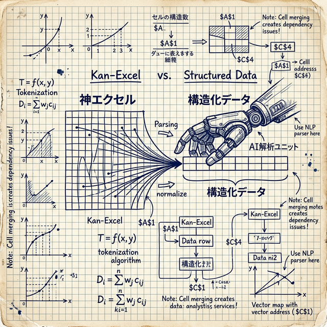 なぜAIは日本式のExcelを読み取れないのか？構造化データと「神エクセル」の壁